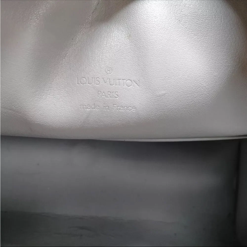 Auth Louis Vuitton Green Vernis Patent Tompkins Square Monogram Leather Tote